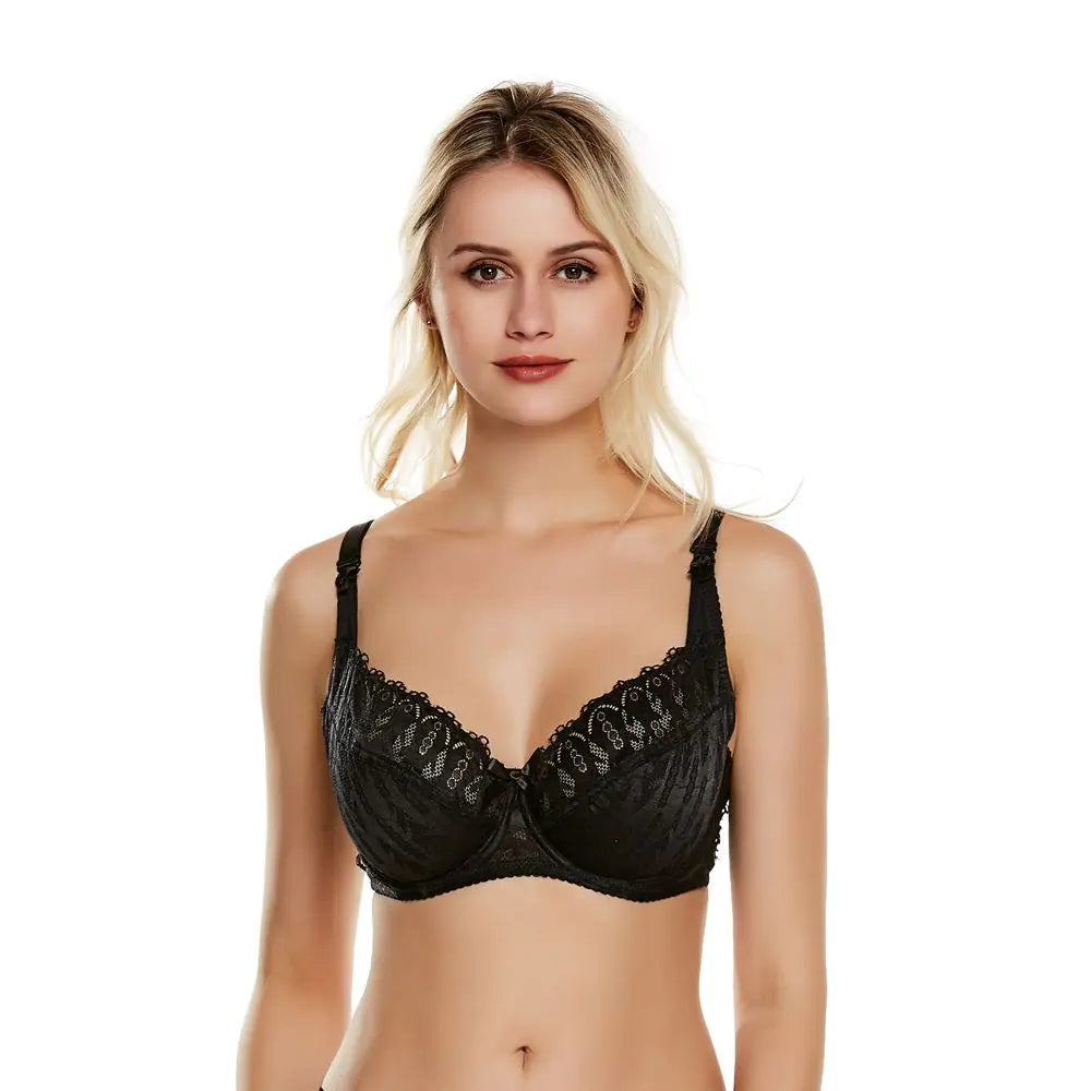 koreanstreamer Lace Bra Ultra-Thin Sexy Lingerie Push-Up Bra